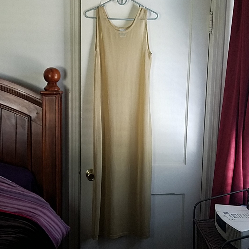 Gold Sheer Dress